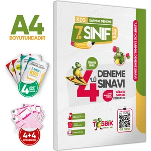 2025 7.Sınıf KDS (Konu Değerlendirme Sınavı) Sarmal Deneme Seti 4lü Türkiye Geneli Dijital Çözümlü