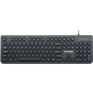 Tk-09 Siyah Retro Daktilo Görünümlü Kablolu Q Klavye
