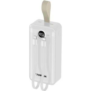 TRM-1035 Beyaz 30000MAH 2 Çıkışlı Taşınabilir Hızlı Şarj Dijital Göstergeli Powerbank