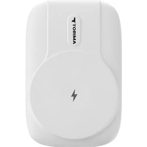 TRM-1016 Beyaz 10000MAH Manyetik Kablosuz Powerbank Magsafe Taşınabilir Hızlı Şarj Powerbank