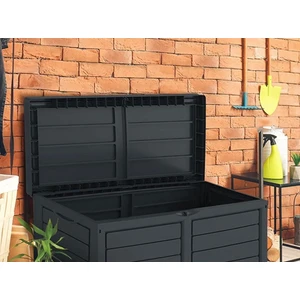 Clean Garden 320 Lt Tekerlekli Kilitli Bahçe Depolama Sandığı - Siyah