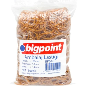 Ambalaj Lastiği 500 Gram %100 Kauçuk 80 mm Uzunluk Dayanıklı ve Esnek Para Lastiği