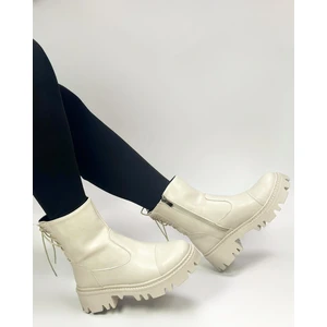 Fermuar ve Bağcıklı Su Geçirmez Kadın Botu