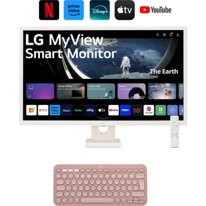 Lg Akıllı Tv- Monitör 27'' 70 Ekran Wi-Fi Bağlantılı Apple-Android Kablosuz Bağlantı Bluetooth Webos Full Hd IPS Akıllı Monitör+Logitech Kablosuz Klavye