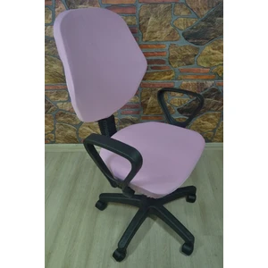 Beşgen Ofis Sandalye Örtüsü Pembe