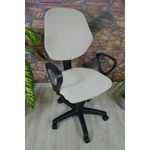 Beşgen Ofis Sandalye Örtüsü Kakao