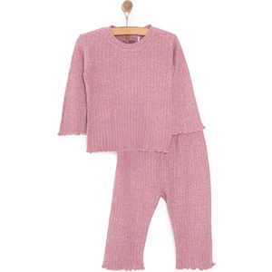 Kaşkorse Uzun Kol Pijama Takımı Kız Bebek