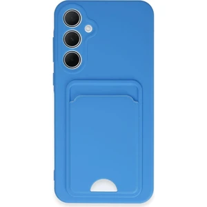 Samsung Galaxy A35 5g Uyumlu Arka Kamera Korumalı Kart Koyulabilen Silikon Kartlıklı Kılıf Kapak