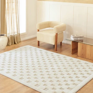 Kaşmir Halı Süpersoft Joy White 120x180 cm Salon Halısı