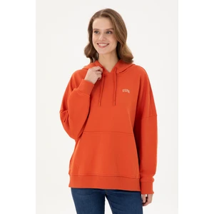 U.S. Polo Assn. Kadın Kiremit Sweatshirt 50297324-VR031