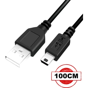Mini USB Data Şarj Kablosu Kamera Mp3 Mp4 Ps3 Radyo Navigasyon Şarj Kablosu Piramit Uç 100CM AL4782