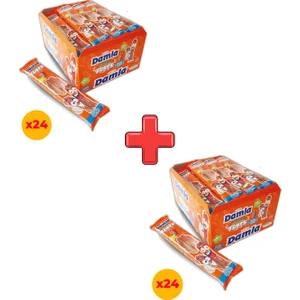 Damla Sour Tubes Licorice Kolalı Jel Şeker Poşet 30 gr x 24 Adet Kutulu 2'li Paket