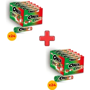 Onix Salsa Karpuzlu Sert Şeker 22,4 gr x 24 Adet Kutulu 2'li Paket