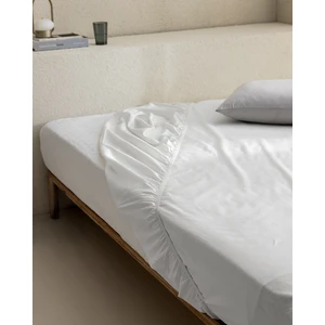 Madame Coco Manon King Size Plus %100 Pamuk Ranforce Lastikli Çarşaf - Beyaz