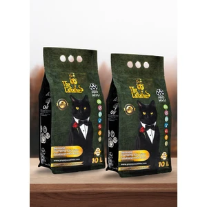 2X10 Litre Aloe Vera Kokulu Doğal Bentonit Kedi Kumu Premium Cat Litter Tozsuz ve Süper Topaklanan