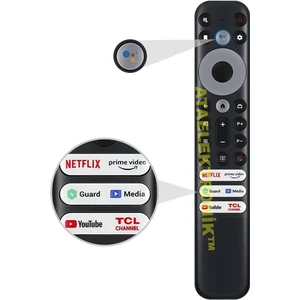 Ata Elektronik  %100 Orijinal Tcl Android Smart Tv ( Ses Komut Özellikli ) Uzaktan Kumanda S3 S4 serisi RC813 Q6 Q7 QM8 serisi
