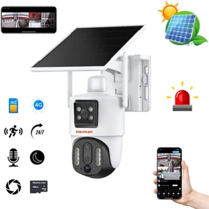 Hm-26 4G Sim Kartlı Solar Paneli 4MP HD Görüntü 10X Zoom IP Güvenlik Kamerası