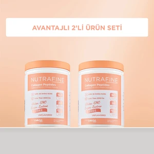 Avantajlı 2'li Set Bovine Collagen Katkısız Doğal Tatsız ve Kokusuz %100 Çifte Hidrolize Kolajen