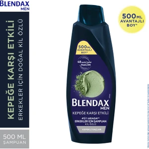 Doğal Kil Özlü Erkekler İçin Kepeğe Karşı Etkili 500 Ml