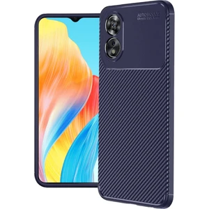 Oppo A60 Kılıf Negro Karbon Kamera Korumalı Silikon Lacivert