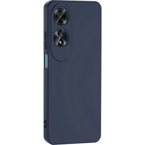 Oppo A60 Kılıf Mara Lansman Silikon Mat Soft Kamera Korumalı Lacivert
