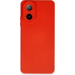 Oppo A38 Kılıf Mara Lansman Silikon Mat Soft Kamera Korumalı Kırmızı