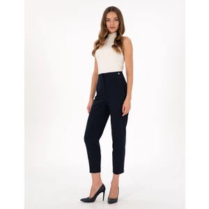 Pierre Cardin Kadın Lacivert Carrot Fit Kumaş Pantolon 50302509-Vr033