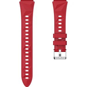 Huawei Watch Gt 4 41MM Kordon Metal Tokalı Silikon Strap Kayış KRD129 Kırmızı