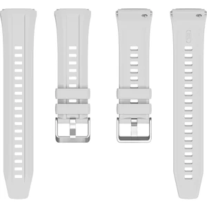 Huawei Watch Gt 5 46MM Kordon Metal Tokalı Klasik Silikon Strap Kayış KRD130 Gri