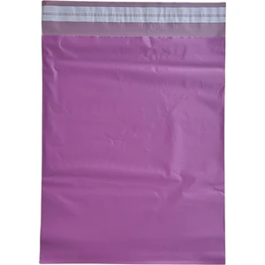 Svs Etiket Plastik 25 x 30 + 5 Lila Cepsiz Kargo Poşeti 80 Mikron