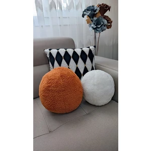 2' Li Top Kırlent / Yastık Büyük Kiremit / Küçük Ekru ( 42CM / 25CM)