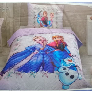 Disney Ranforce Tek Kişilik Yatak Örtüsü Lila Frozen Frosted