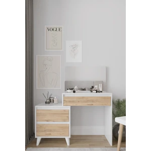 Viona 3 Çekmeceli, Aynalı Makyaj Masası