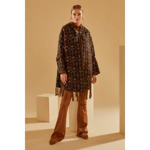 Çiçek Desenli Kilim Panço