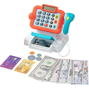 Learning Fun Pilli Işıklı Sesli Yazarkasa Dokunmatik Tuşlu Dijital Ekranlı Oyuncak Yazarkasa Kırmızı