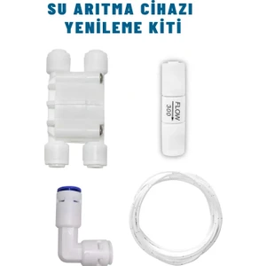 Su Arıtma Cihazı Yenileme Kiti Shut Off - 300CC Flow - Check Valf - Hortum Quick