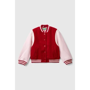 Kız Çocuk Bomber Mont - Kırmızı