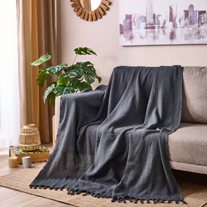 Soft Koltuk Şalı - Antrasit - 180X210 cm