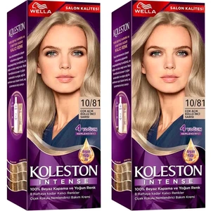 Wella Koleston Intense Saç Boyası 10/81 Çok Açık Küllü Inci Sarısı 2x