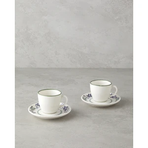 English Home Mistia Bone Porselen 4 Parça 2 Kişilik Kahve Fincan Takımı 90 ml Mavi
