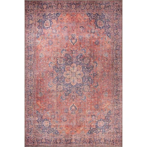 Vintage Salon Halısı, Blues Şönil Dokuma |Pamuk-Polyester|Kırmızı Halı Al 370