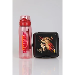 Dekomus Ile Yeni Sezon Lisanslı Galatasaray 700 ml Matara ve 2 Katlı Beslenme Kabı / Lunch Box Seti