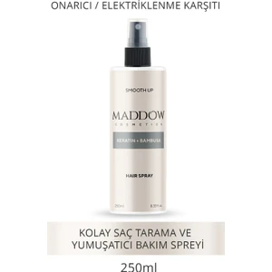 Maddow Cosmetics Sıvı Saç Kremi 250 ml Sülfatsız Keratin Bambu Özlü Elektriklenme Karşıtı Günlük Bakım