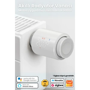 Zigbee Akıllı Termostatik Vana ( Tuya ,Smart Life ,Zigbee2MQTT Uyumlu )