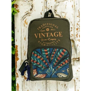 Old Cotton Cargo  Mini Vintage Disayn Sırt Günlük Gezi Çantası Winter Mubia 19 cm x 34 cm