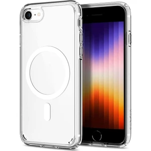 Caseart Apple iPhone Se 2 Kılıf Magsafe Kablosuz Şarj Destekli Şeffaf Silikon Kapak