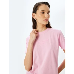 Pamuklu Bisiklet Yaka Kısa Kollu Basic T-Shirt