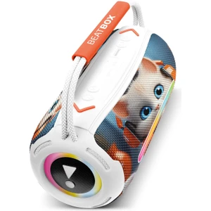Beatbox Animals Kedi LED Işıklı Dayanıklı Ses Bombası USB Sd Aux Bluetooth Hoparlör