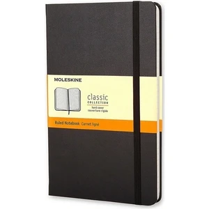 Sert Kapak Expanded Defter Siyah (Çizgili - 13X21)