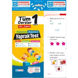 Evrensel İletişim Yayınları 1.sınıf Tüm Dersler Yaprak Test